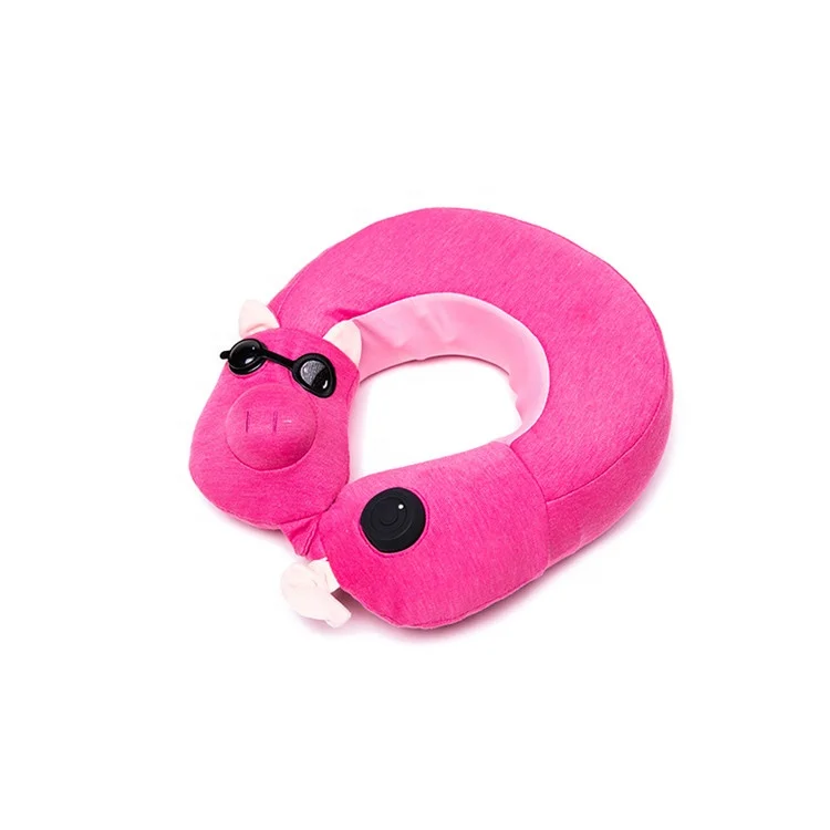 
Best selling products 2021 inflatble Portable Massage device neck massager Shiatsu Vibrating U shape pillow for massage 