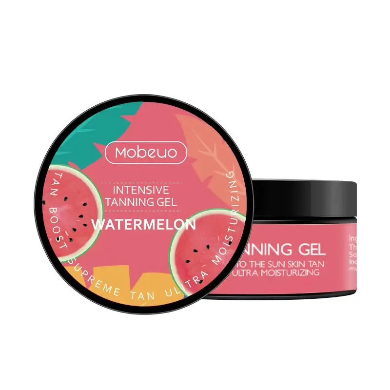 High quality Custom Logo Low MOQ Coconut Oil Tanning Gel price Self Tanner Deep Tan Instant Sun Kissed Glow Moisturizing