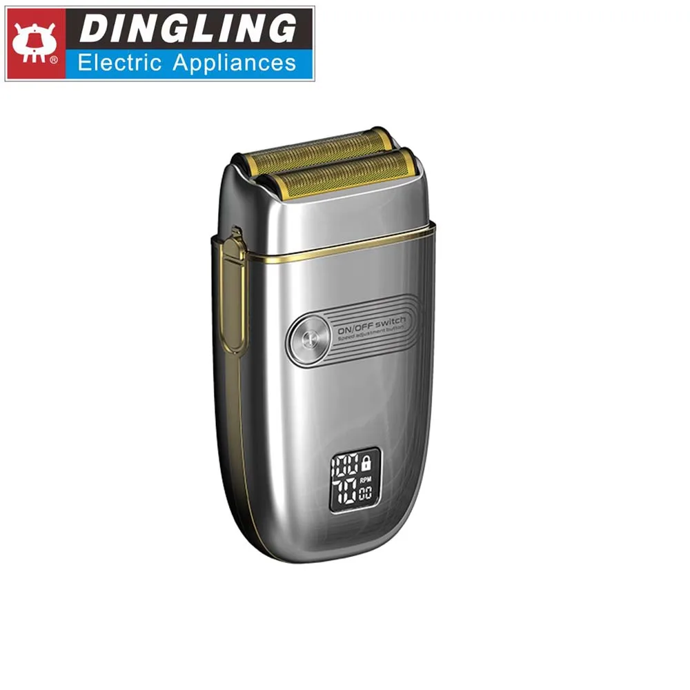 Водонепроницаемая оптовая продажа высококачественного триммера для волос Dingling Electr, свободная электрическая бритва для ухода за волосами