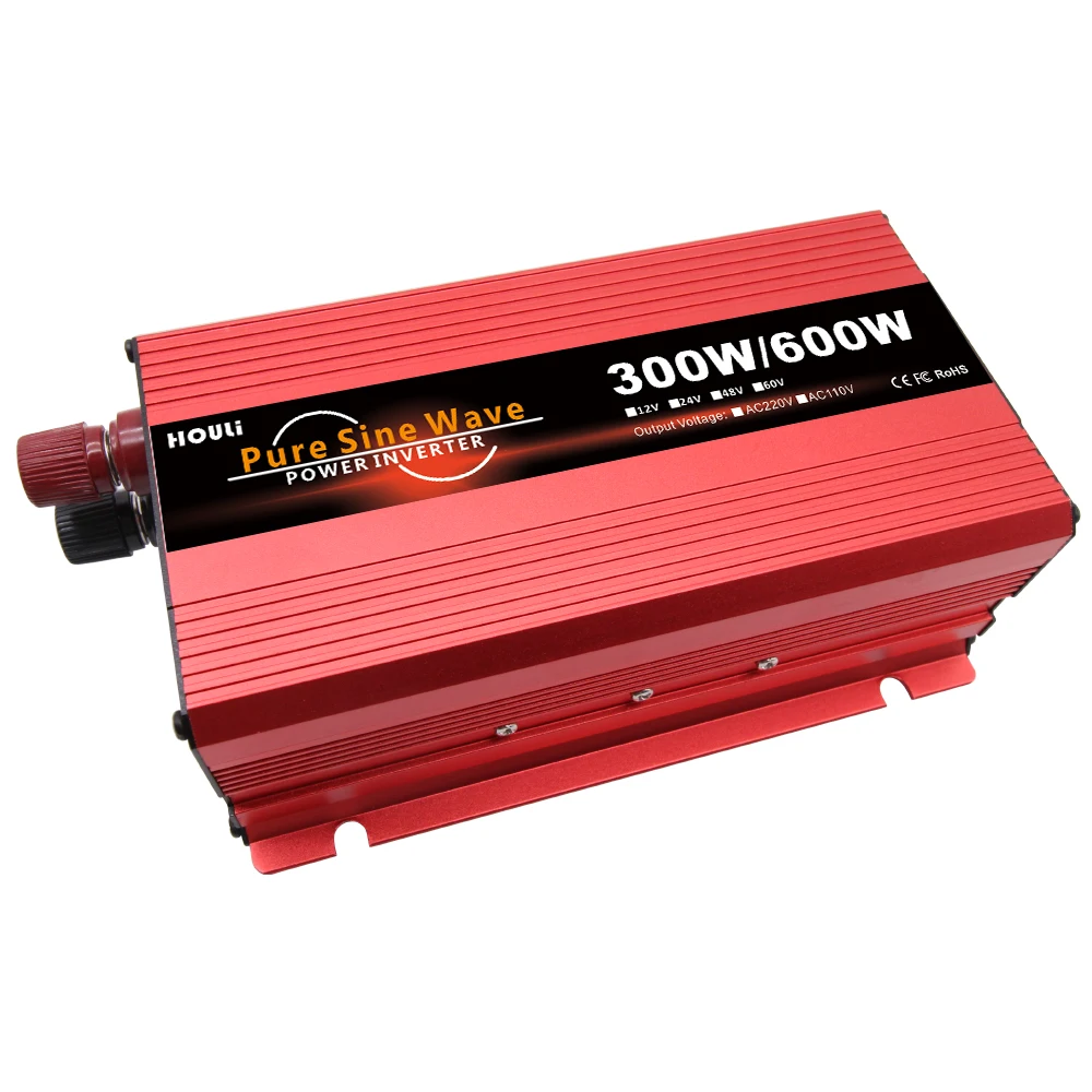 Силовой инвертор SHENPU, чистый синус, 600 Вт, 12 В, низкочастотный Гибридный инвертор