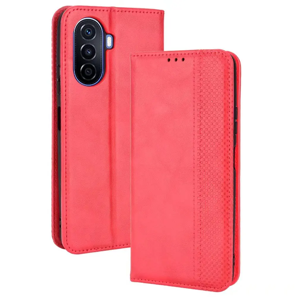 Retro Flip Wallet Leather Case Cover For HUAWEI Nova Y70/ Nova Y70 Plus