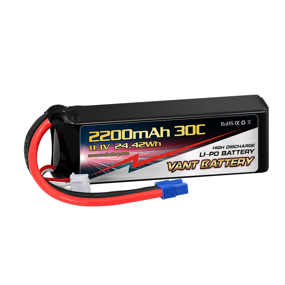Vant/ Pulse/ZEEE/GensAce/Kypom/MaxAmps/Nano-tech LIPO BATTERY 2200mAh 11.1V 3s 30C with EC3 for Multi Rotors RC Drone