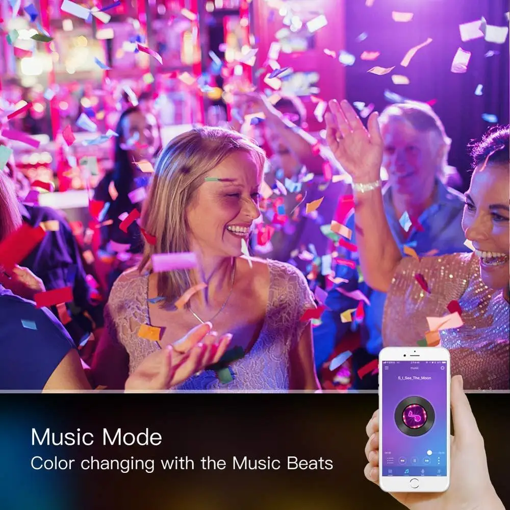  App управление синий зуб music СВЕТОДИОДНАЯ лента SMD 5050 30 светодиодов/м 5 м Декодер каналов кабельного телевидения звуком умная Светодиодная RGB 16 миллионов цветов