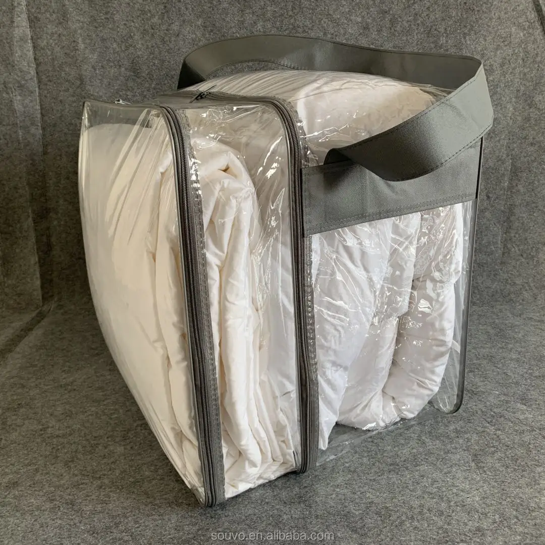 
high quality wholesale grey double layer pvc bag for bedding 