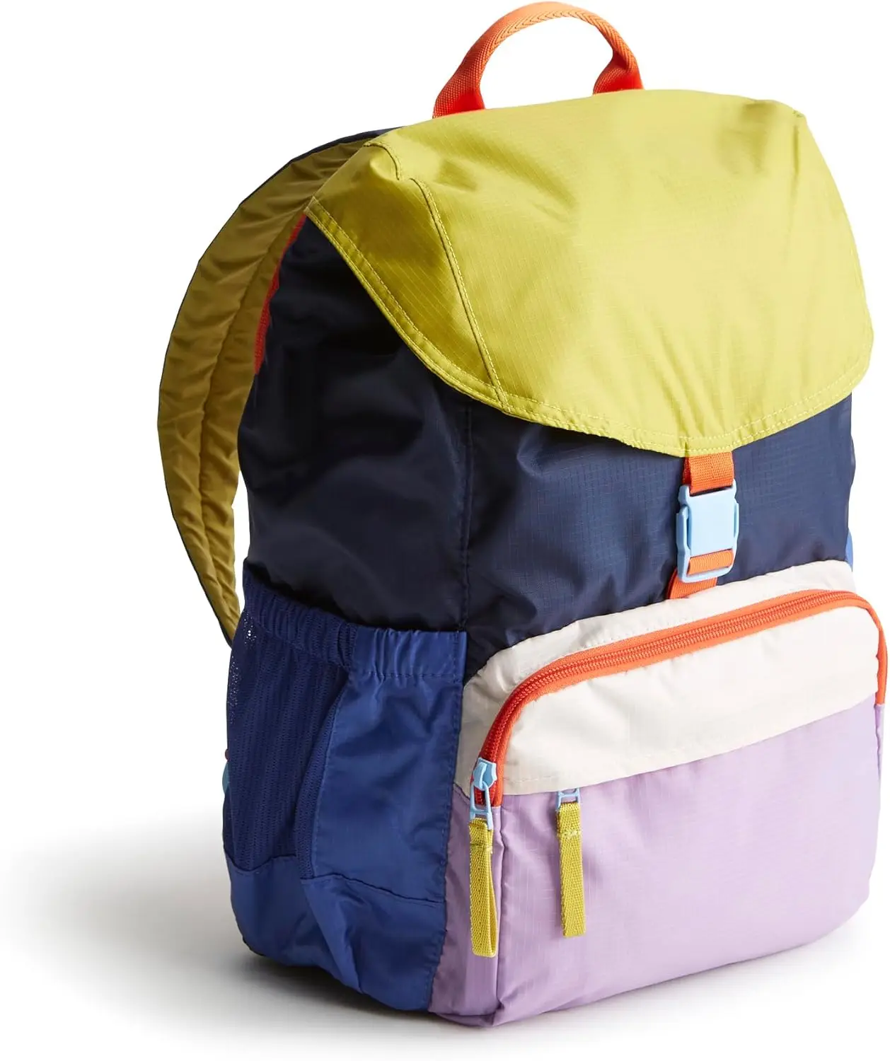 Colorblock Daypack Water Resistant Packable Outdoor Camping Mountaineering Hiking Comfortable Zipper Casual Daily Backpack