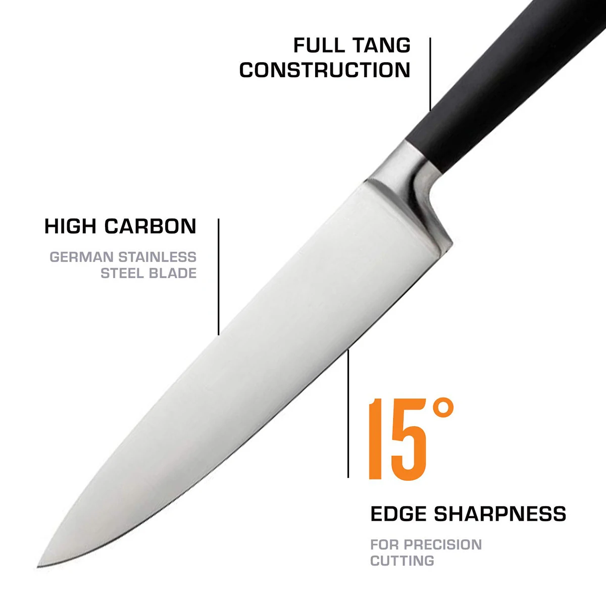 2023 Stainless Steel Knife Sets Sustainable Color Box Any Color Can Be Available 15 Pieces Kitchen Knife Set With Block Wooden