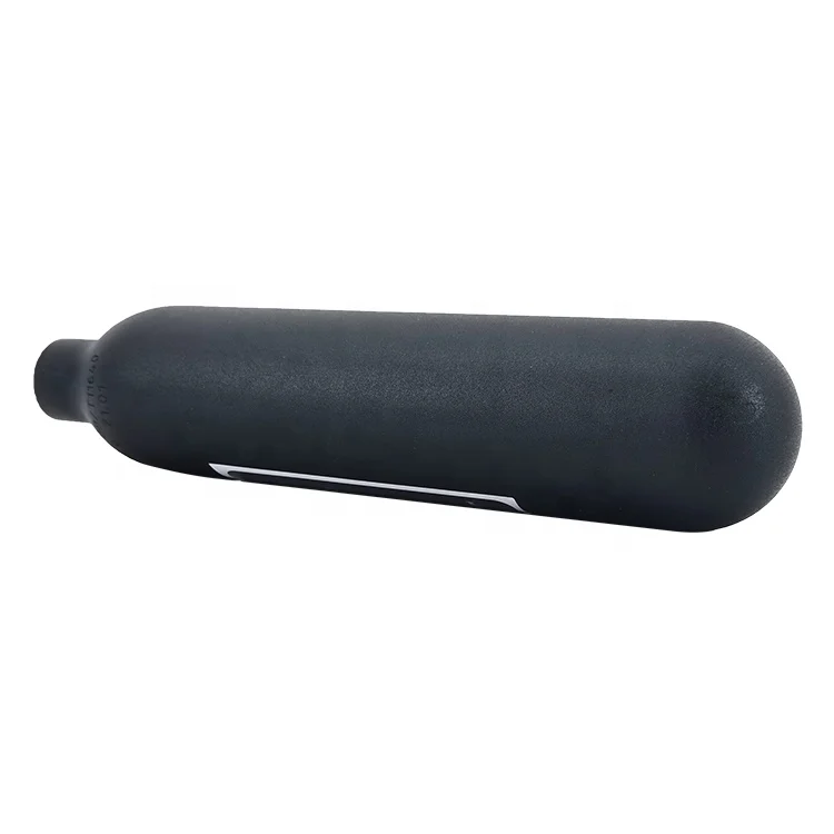 Black/Aluminum 0.5L gas cylinder wholesale 200bar high pressure co2 cylinder with pcp