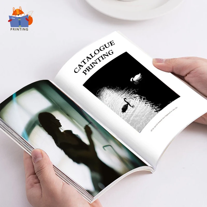 Оптовая Продажа с фабрики, высококачественный роскошный бумажный клей, переплет, каталог, мягкая обложка, печать книг
