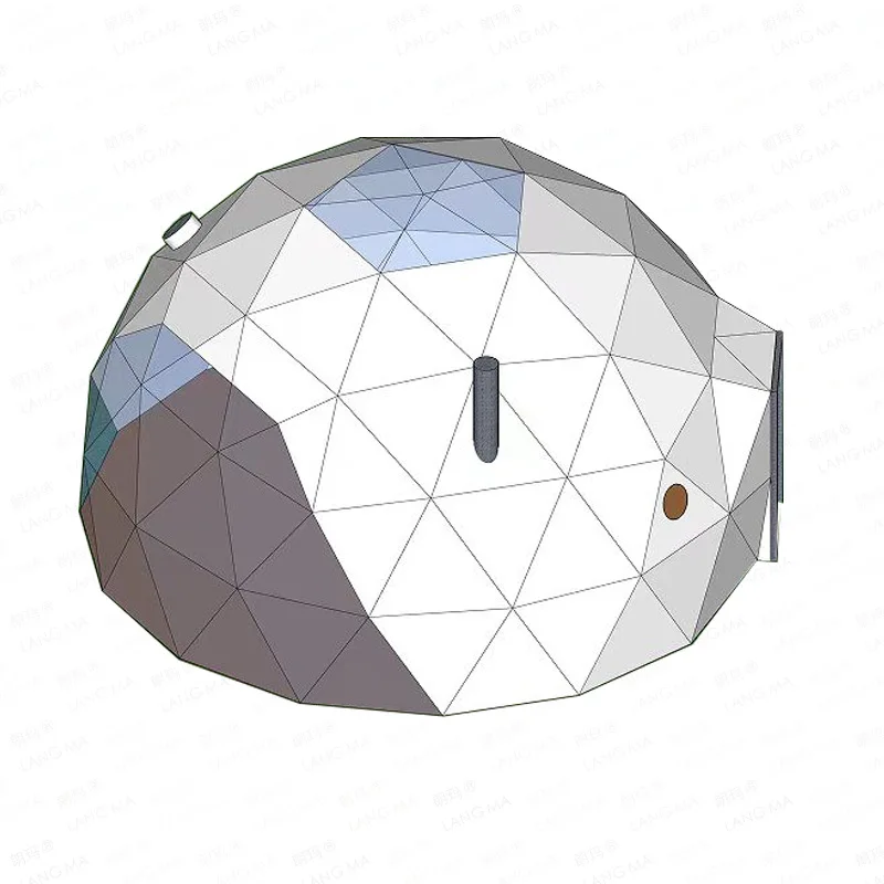 8m Wooden Glass Dome House Geodesic Dome For Luxury Camping In Usa With Hard Panel And Tempered Glass Good Thermal Insulation