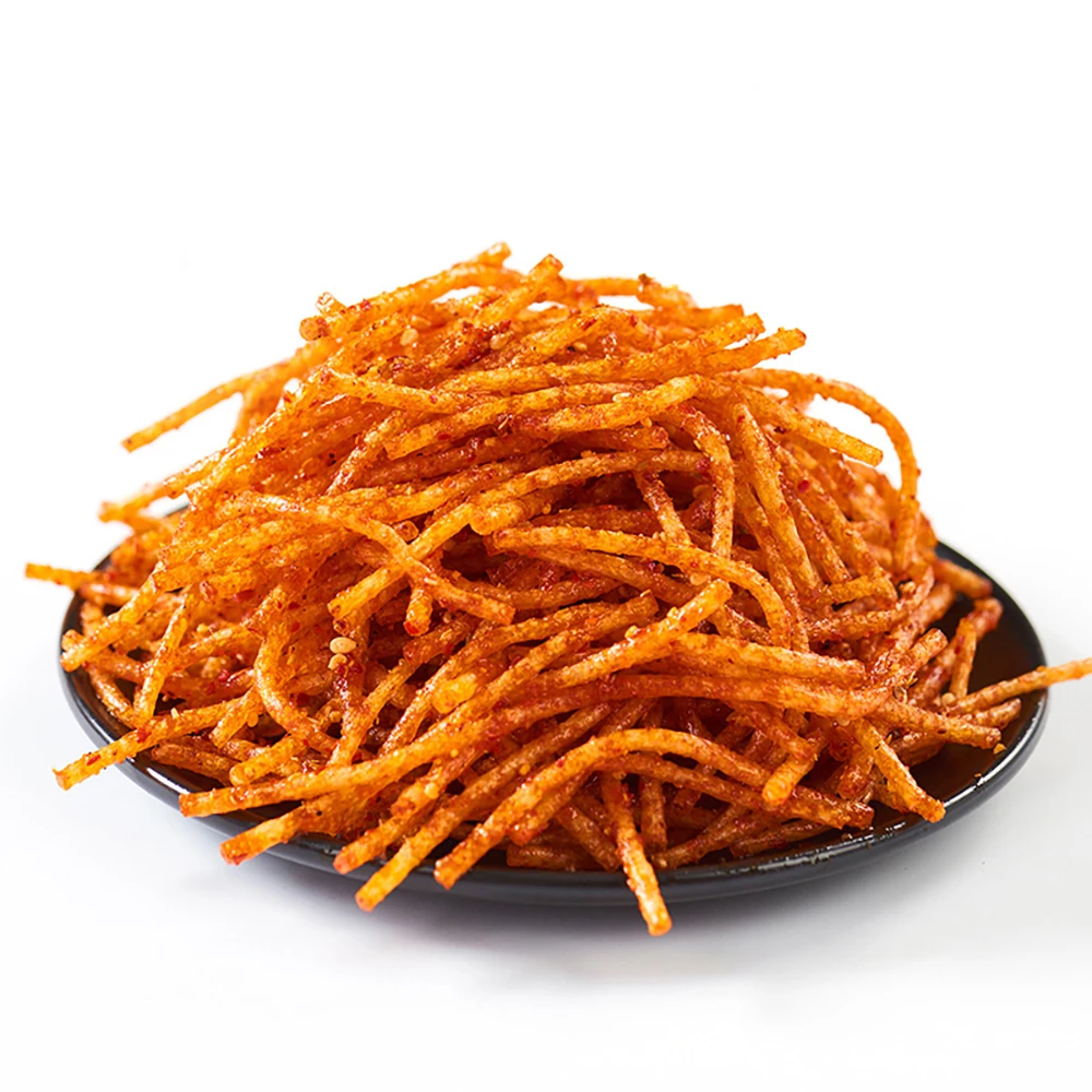 Halal Factory Supply 102g Chinese Latiao Hot Chewy Snacks Food Chilli Bean Spicy Gluten Sticks Spicy Strip
