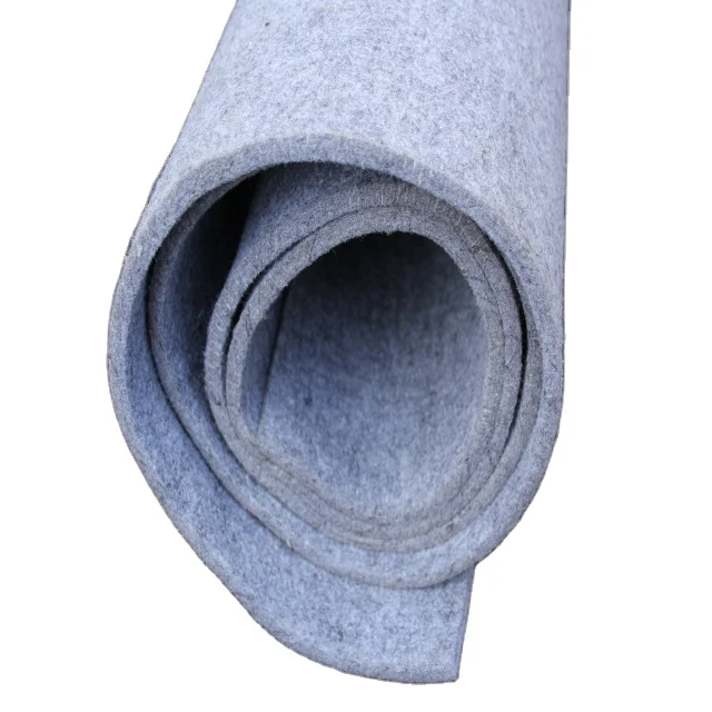 Серый шерстяной войлок