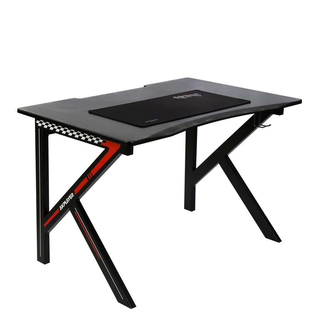 Carbon Steel Gaming Table with LED Light