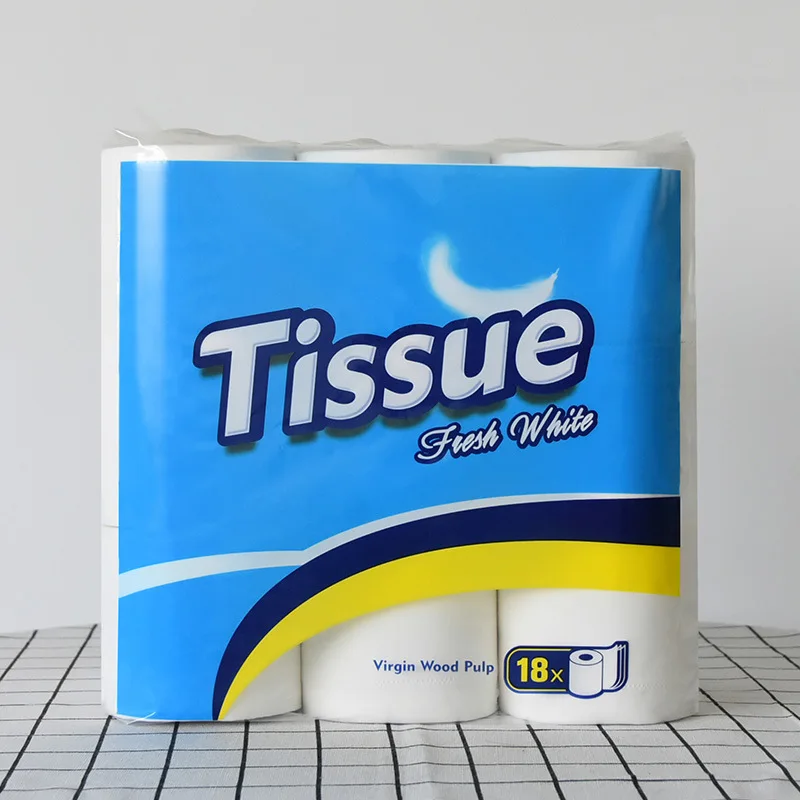 Wholesale Cheap Toilet Paper Custom Soft Toilet Tissue Roll 1/2/3/4 Layers Printed Core Bathroom Toilet Tissue Roll