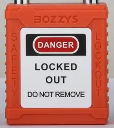 BOZZYS Zenex Composite Non-conductive Nylon Loto Safety Lockout Padlocks with Master Key for Lockout Tagout