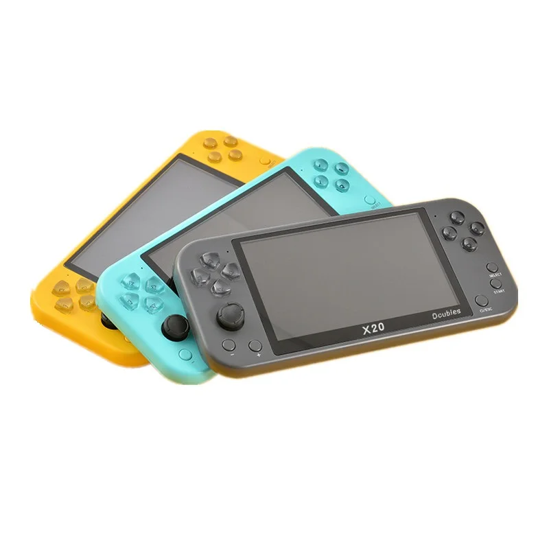 Портативная игровая консоль X20, 8 ГБ, 5,1 дюйма, 64 бит