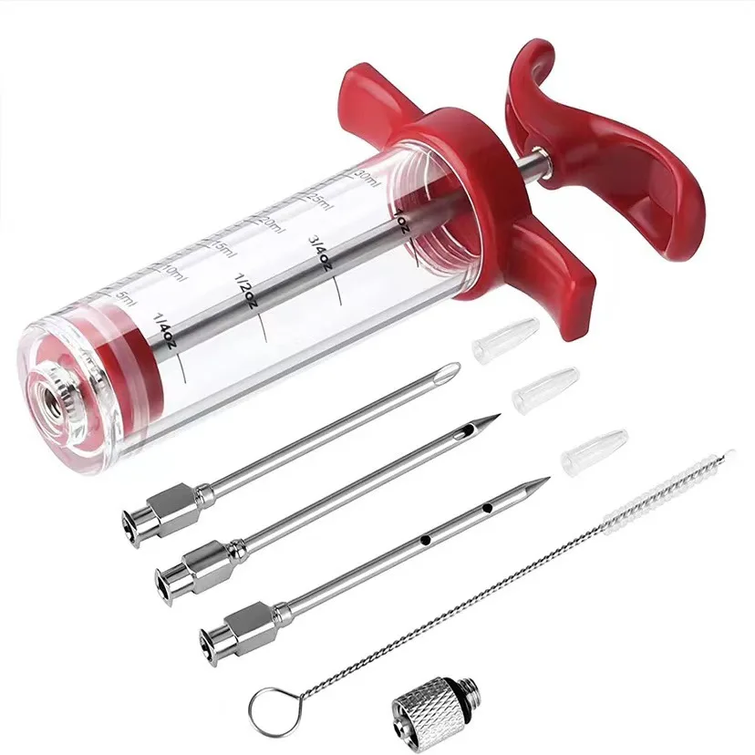High Quality Wholesale BBQ Marinade Needle Seasoning Syringe Cooking Meat Syringe