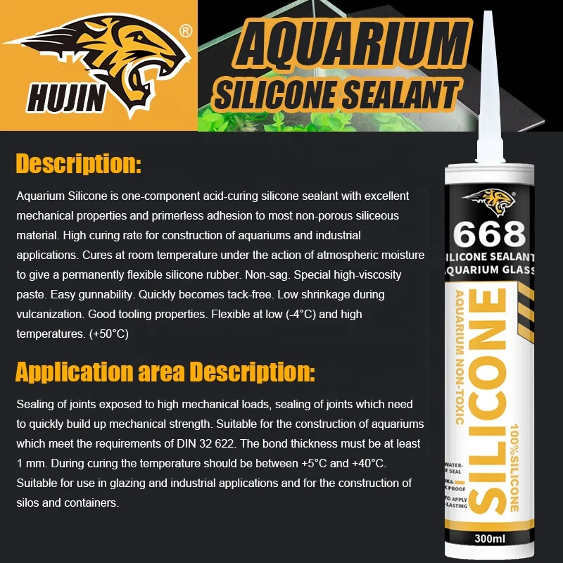Hot Sale 300ml 668 GP Silicone Rubber Sealant Glue Aquarium Silicone Sealant