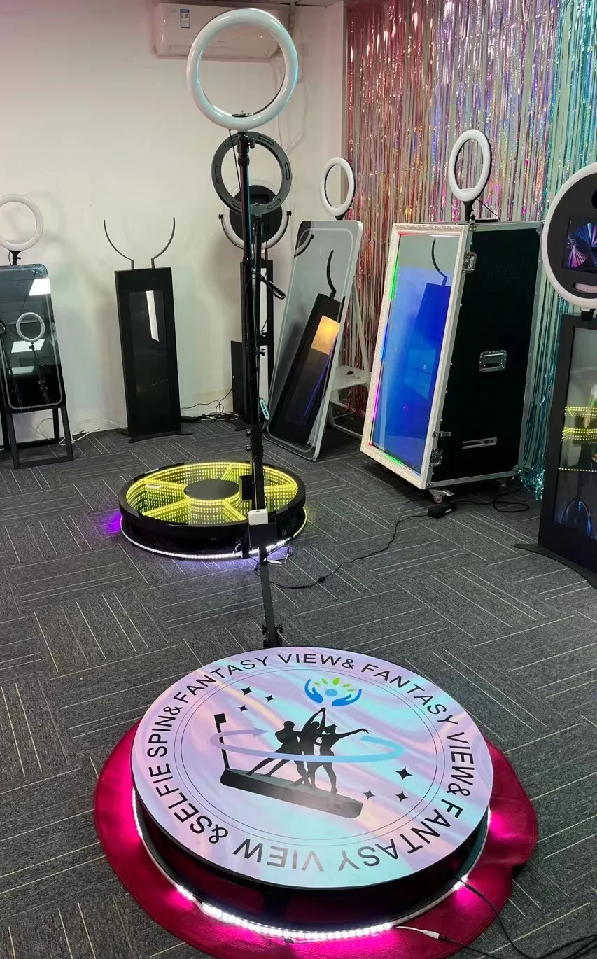 Slow Motion 360 Degree Rotating Picture Selfie Magic 360 Photo Booth 360 Video Booth Automatic Photobooth 2022 New for Party