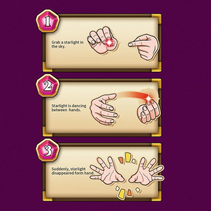 creative funny stress relief thumbtip magic  toys ,electronic toys, Sleight Of Light Magic Trick