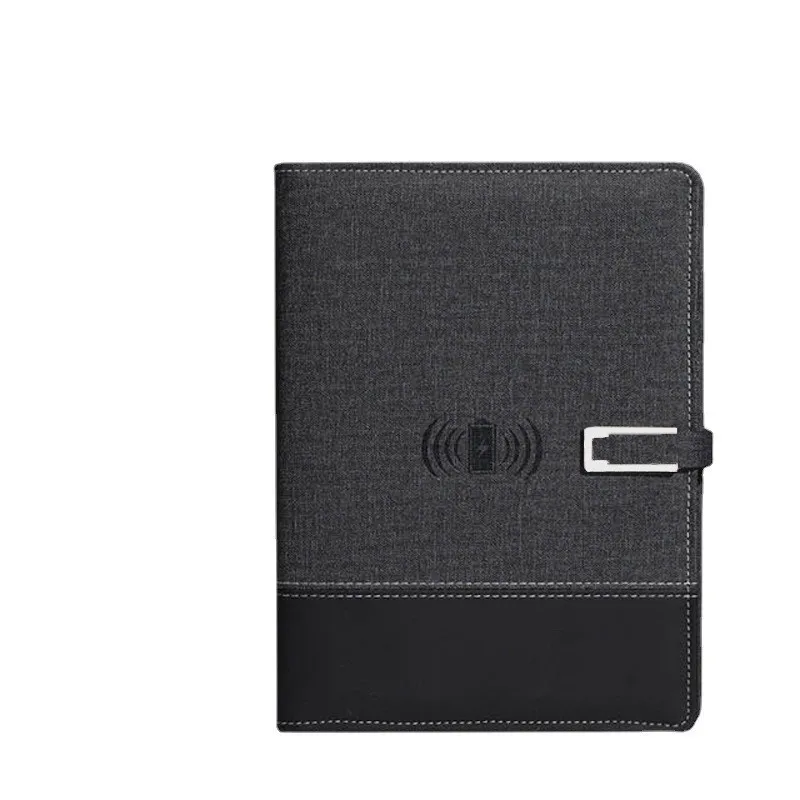 Notepad with USB Flash Charging Mobile Power Wireless Loose-leaf Notebook Business Journal Printing