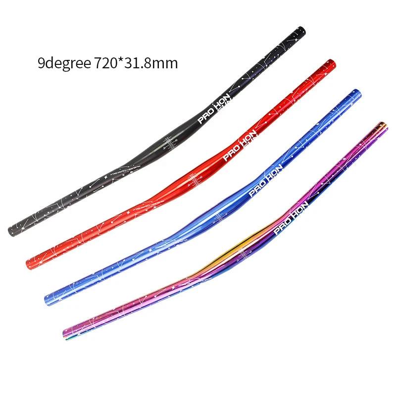 HONSUN bicycle handlebar Aluminum alloy ultralight handle bar 9 degree 720mm mountain road cycle handle bar grips bicycle parts