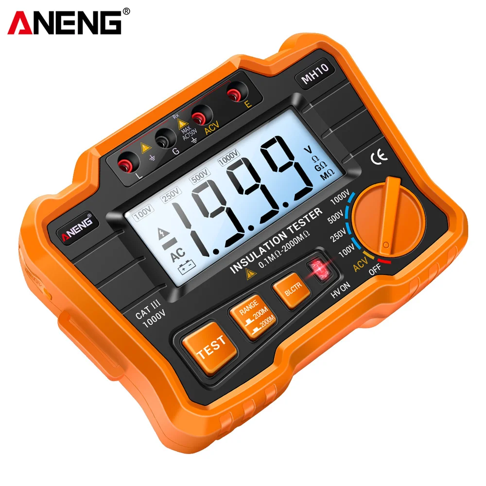 Digital Megohm Meter Insulation Resistance Tester High-precision Electrician High Resistance Meter Electronic Guangdong Gua Tony
