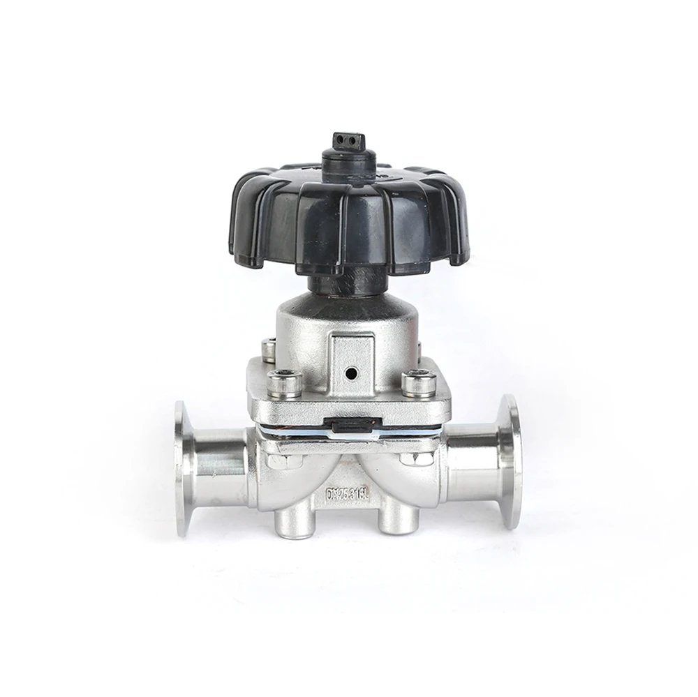 Sanitary manual tri clamp stainless steel ss316 diaphragm valve