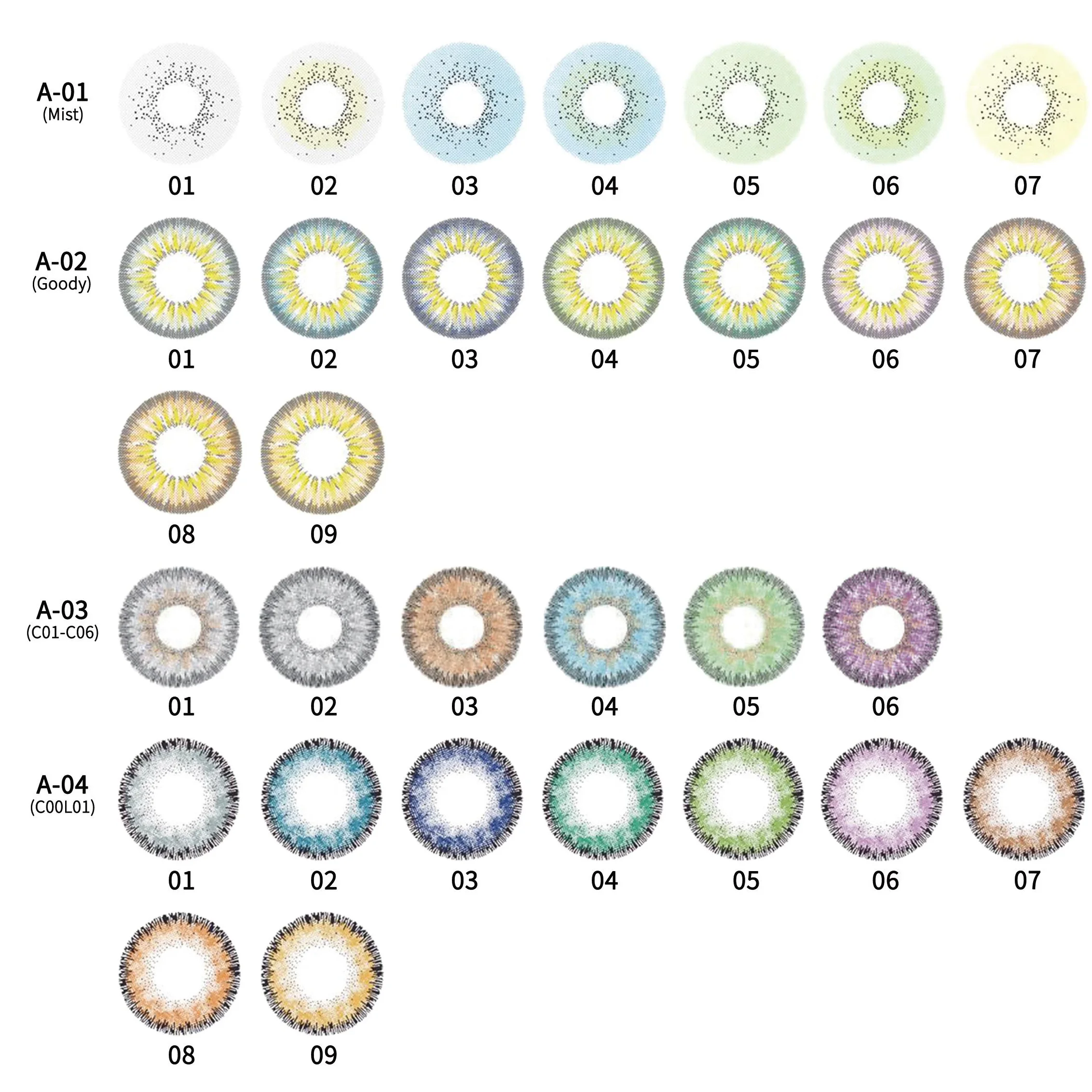 TX brand wholesale new cheap coloured cosmetic color contacts eye lenses 1$ lentes de contacto