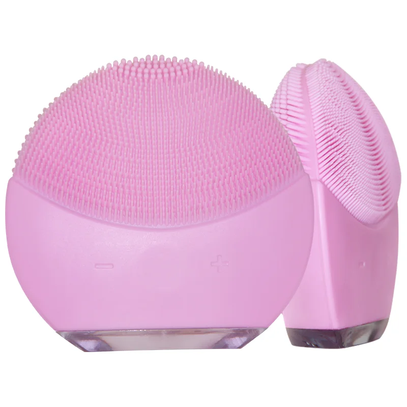 Wireless Charging Electric IPX7 Silicone Sonic Facial Cleansing Brush