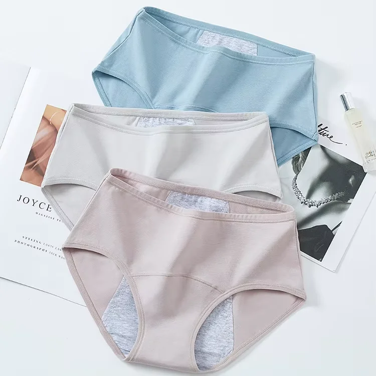 Женские хлопковые трусы с защитой от утечки