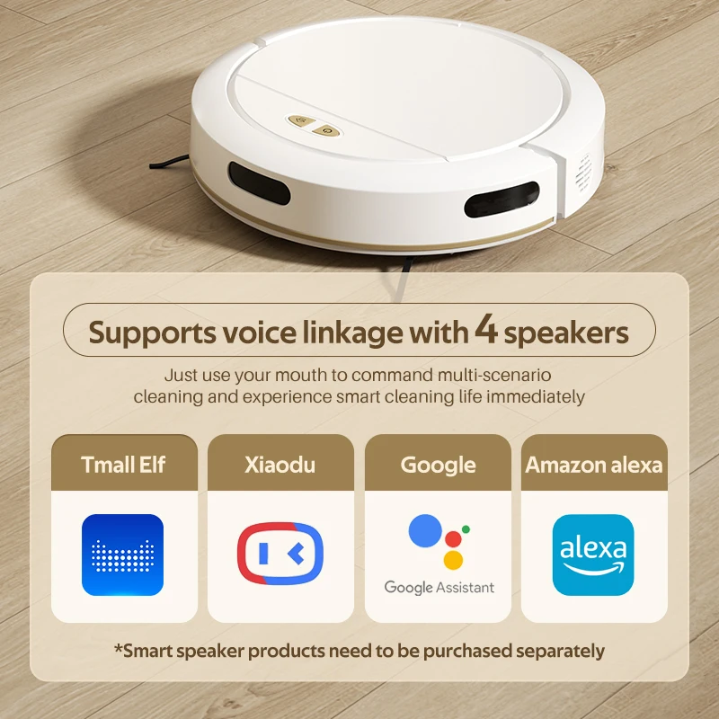 RYK OB16 PRO NEW Smart Robot Vacuum Cleaner App Control Voice Wakeup AntiFall High Suction Auto Charge Water Tank Multiple Mode