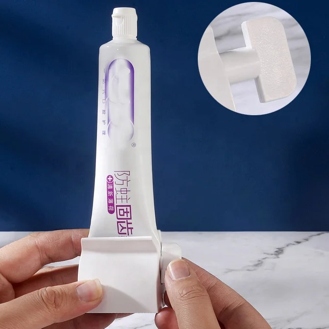 Facial cleanser squeezer clips seat holder stand manual toothpaste dispenser plastic rolling tube toothpaste squeezer