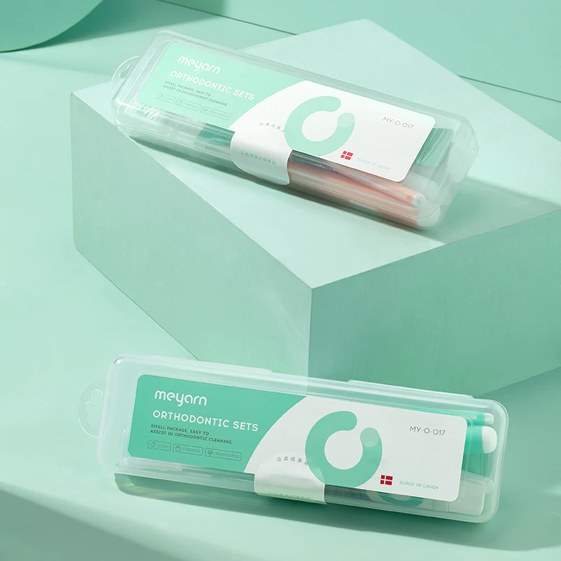 MEYARN Oral Care Kit Orthodontic Sets Invisible Braces Corrective Care Sets Oral Fixation Bracket Care Sets Portable