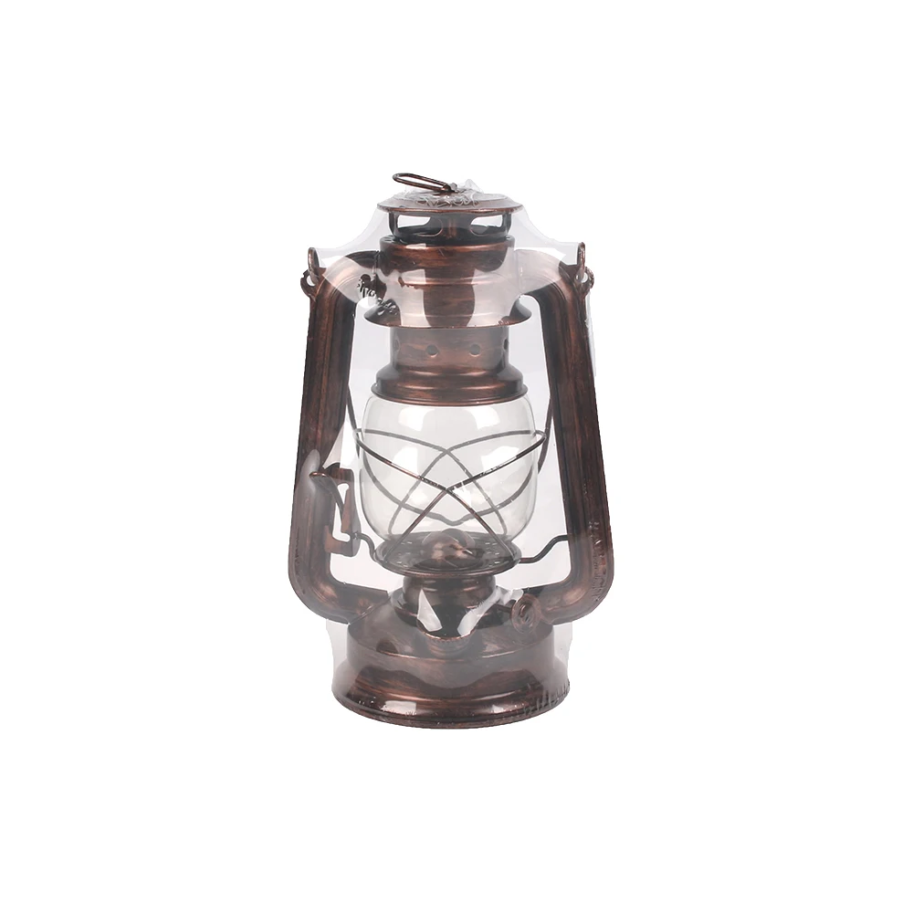 Good Quality Outdoor Portable Decorative Kerosene Lantern With Metal Handle led light decoration flame lanterns