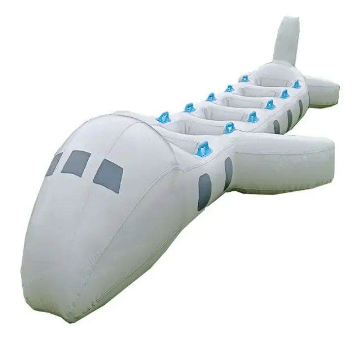 HOT interesting Popular Team building Bouncy air plane knockout match Inflatable airplane for kids and adults race games