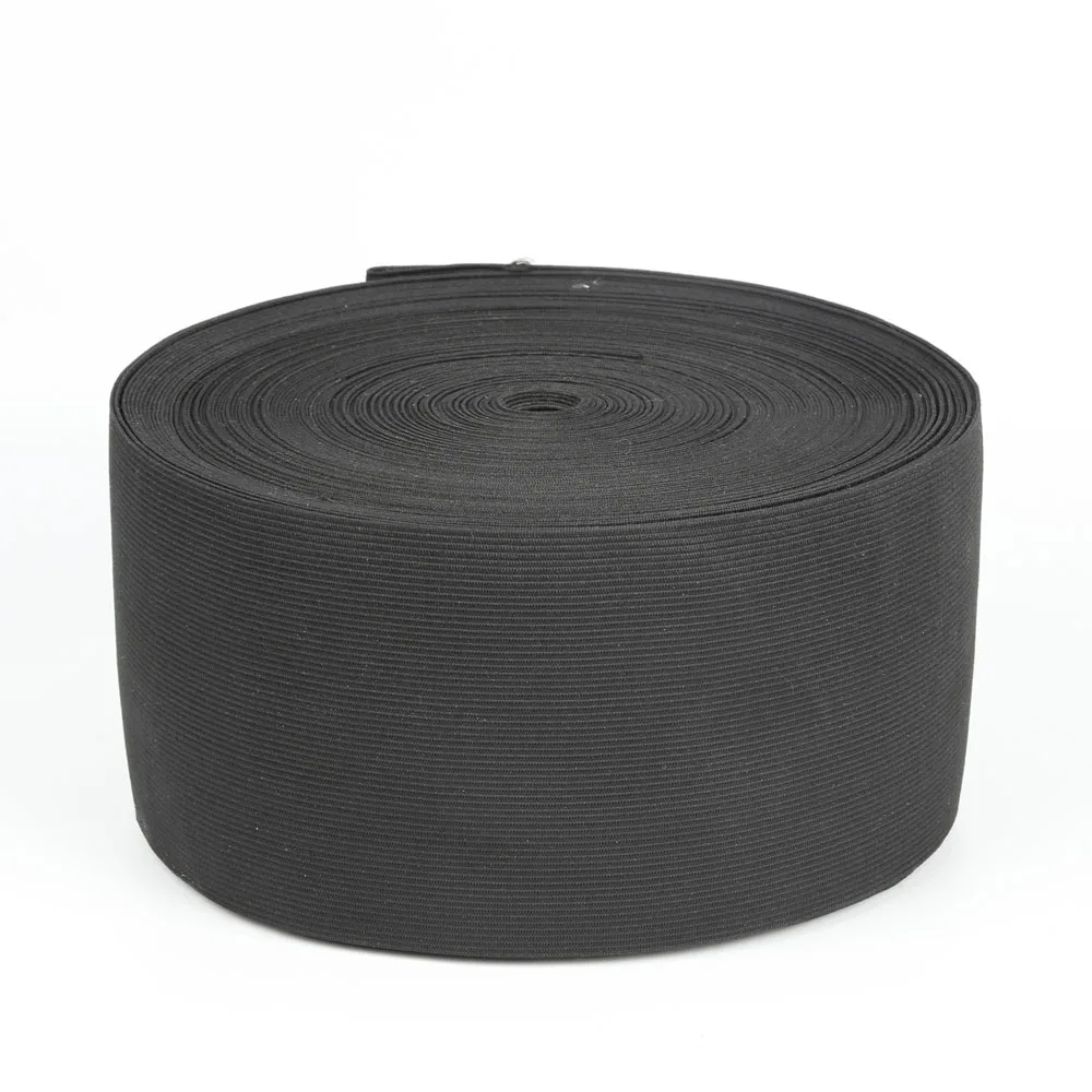 1/1.2 /1.5 /2 /2.5 /3 /4/5/6 Inch Wide Black Knitted Elastic Band