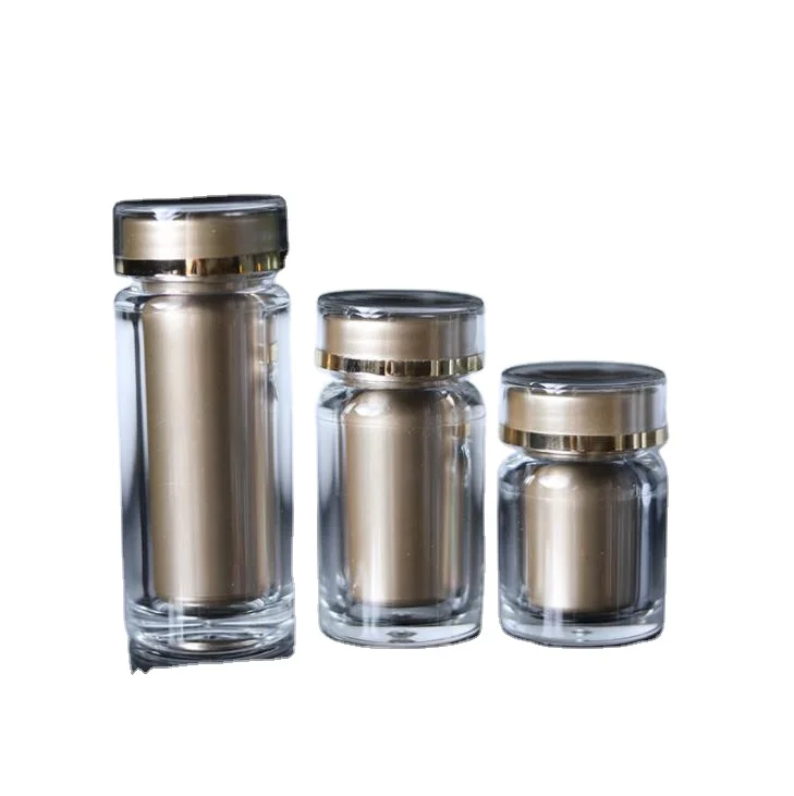 Пластиковая акриловая Медицинская бутылка 55 мл, пустые капсулы для лекарственных средств, крышка крышки фармацевтической крышки, банка-контейнер 40201