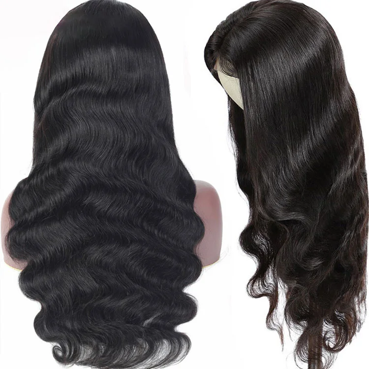 Wholesale hot sale new style transparent lace front wig virgin cuticle aligned Brazilian human hair lace frontal wig