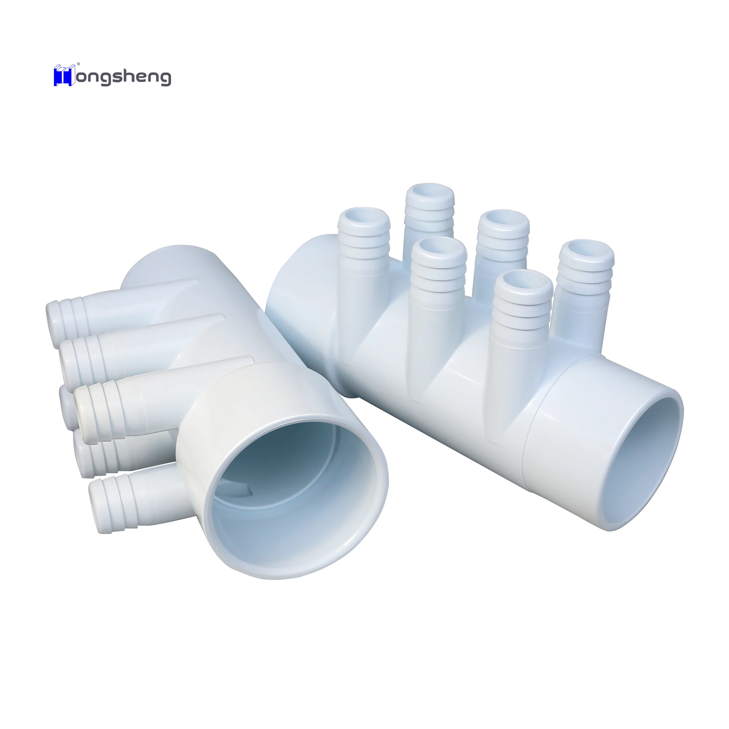 HT-B283 Spa Swim Pool 6 Port 2 Inch Slip x Spg x 3/4 Barb Hot Tub Water Manifolds