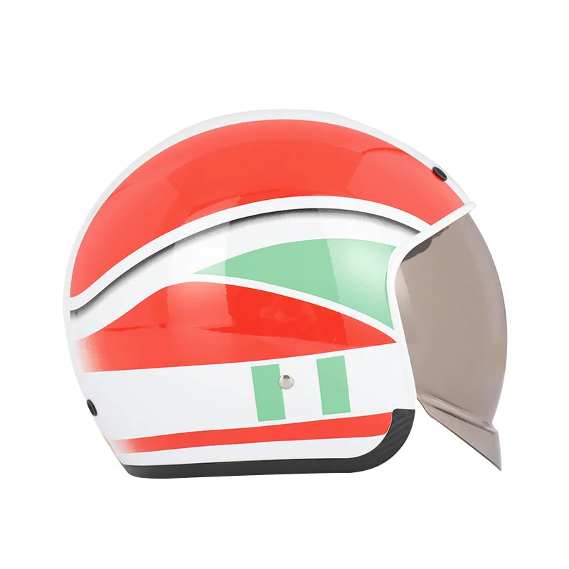 Модный женский шлем стильный мотоциклетный с открытым лицом для женщин