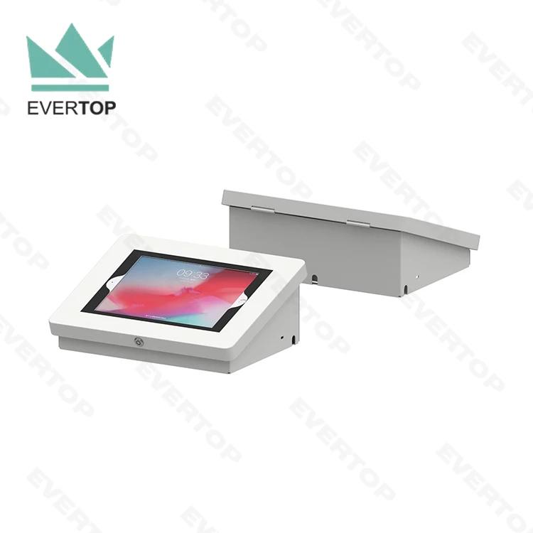LST16B Customizable Anti-Theft Counter Table Top for iPad Tablet Anti Theft Display Stand, Desktop Display for iPad Tablet Kiosk