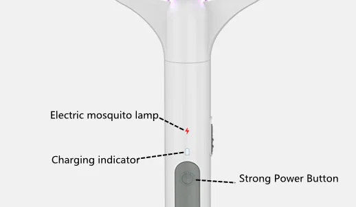 LED light USB electric fly swatter Anti Mosquito killer Racket pest control uv lamp for killing mosquitoes