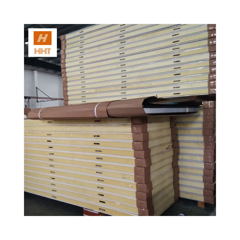 Polyurethane Pu Sandwich Panel Wall Cladding Insulation Sandwich Boards top grade fireproof pu foam cold room panel