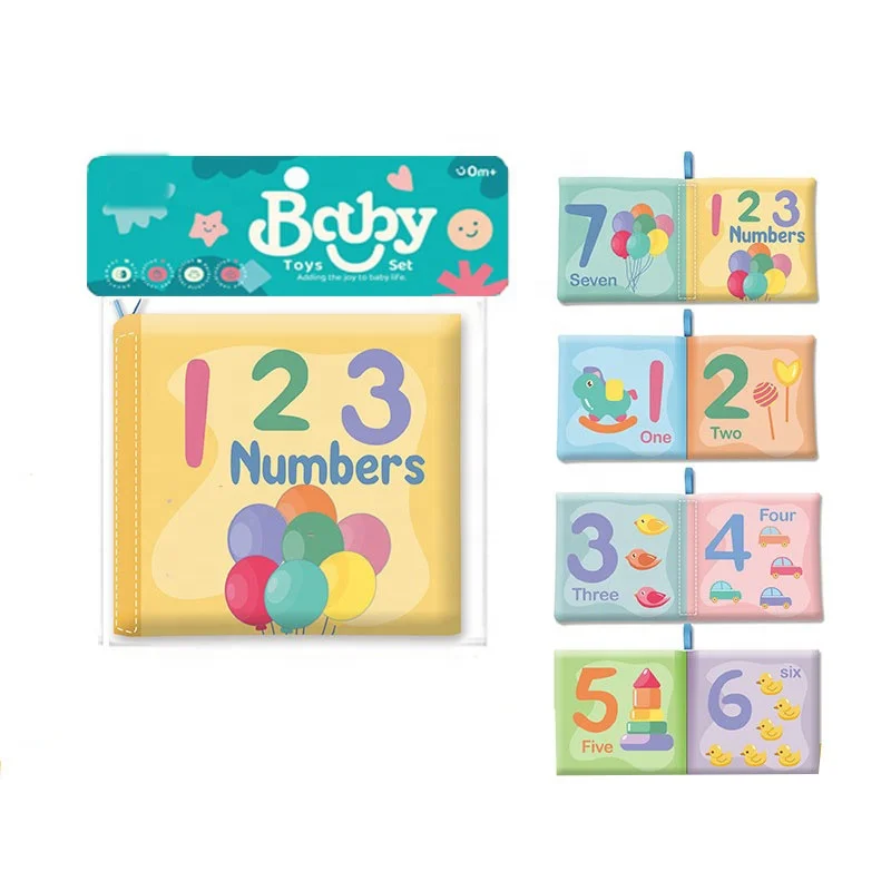 Top Seller Cognitive Montessori Early Educational Toys Book Baby Stroller Sensory Quiet Book Soft Cloth Books For Babies