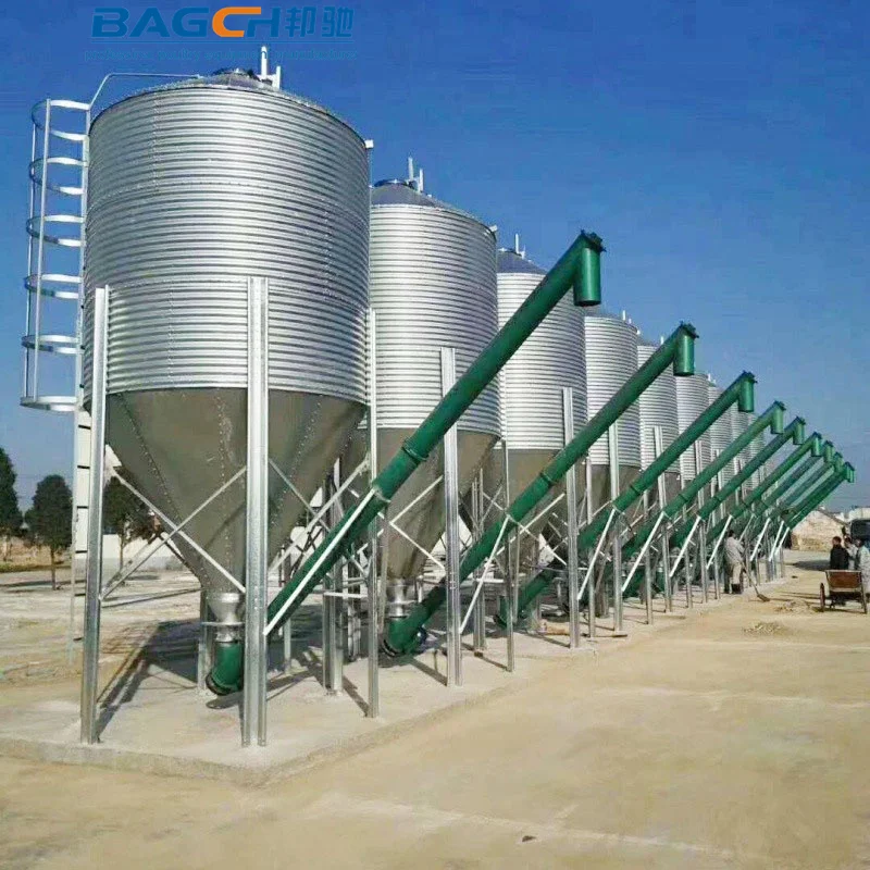 High-quality grain and chicken feed soybeans and corn galvanized sheets poultry and chicken storage grain silo material tower