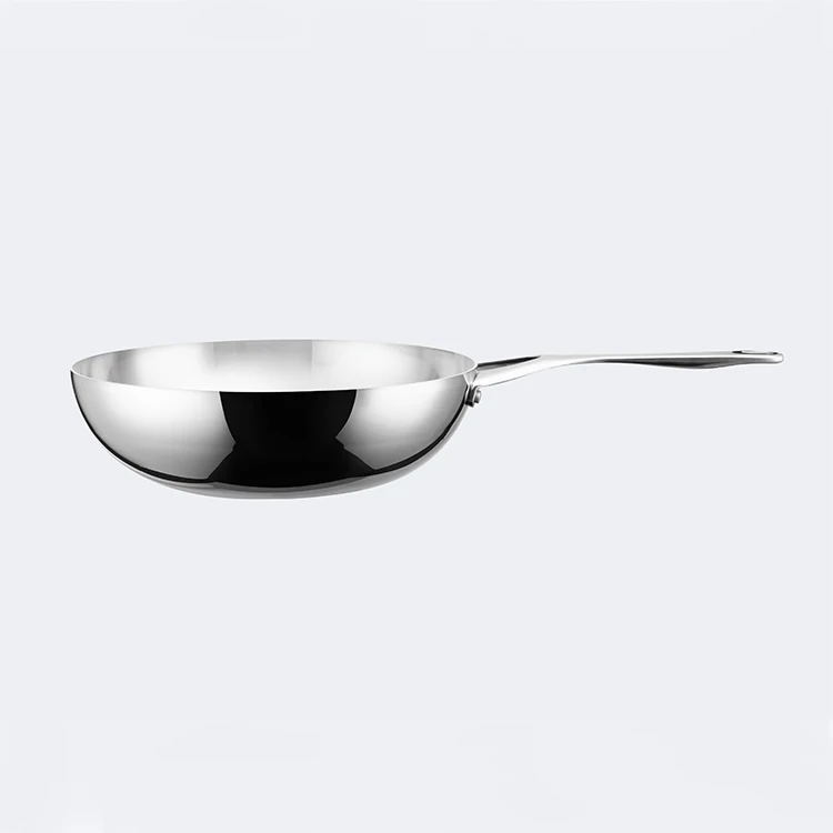 Big Discount OEM ODM 11inch 3ply Stainless Steel Chinese Cooking Wok