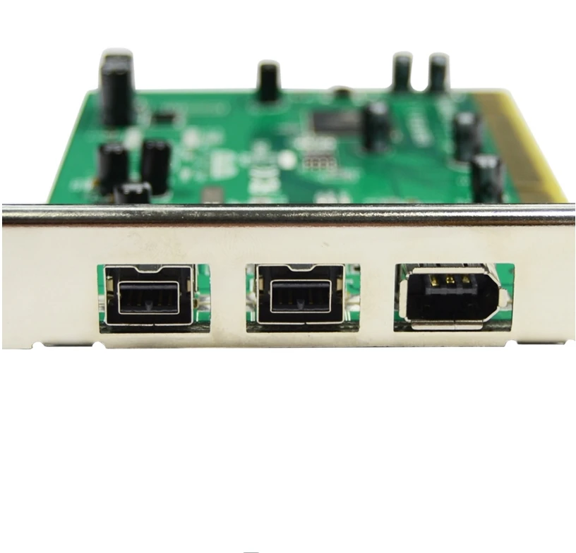 PCI 3 Ports Firewire ieee 1394 card 2 ports 1394B and 1 ports 1394A TI8280 chipset