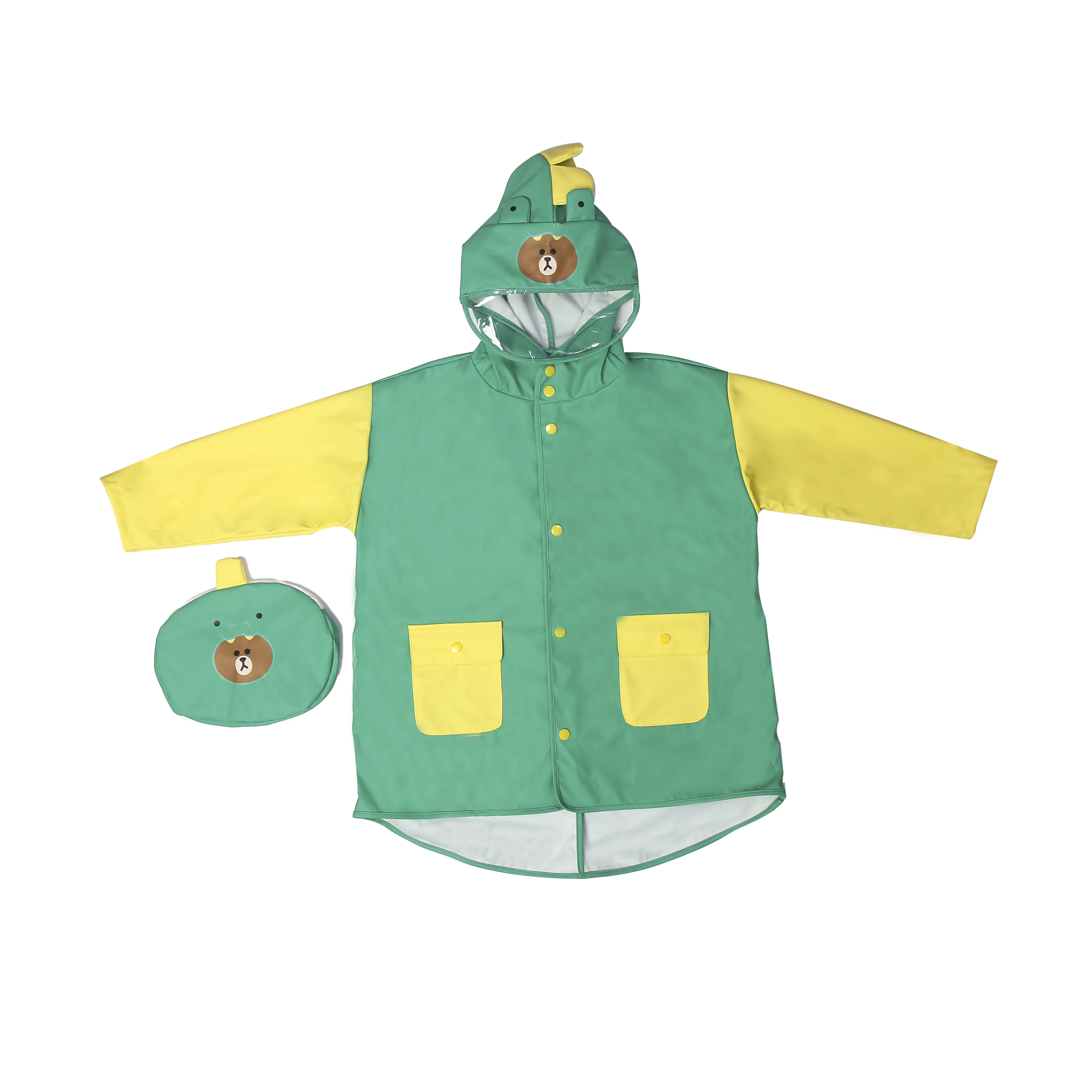 Best Selling Raincoat Hoodie Long Style Children Rain Coat For Kids Manufactured In China