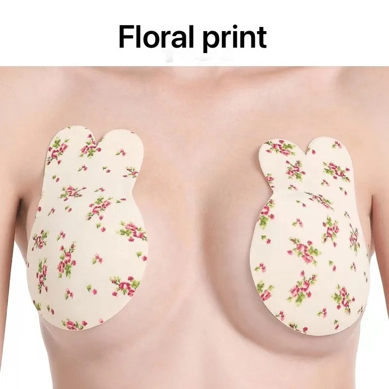 Rabbit Ears Women Strapless Sticky Invisible Bra Backless Dress Thin Silicone Nipple Covers Adhesive Bra