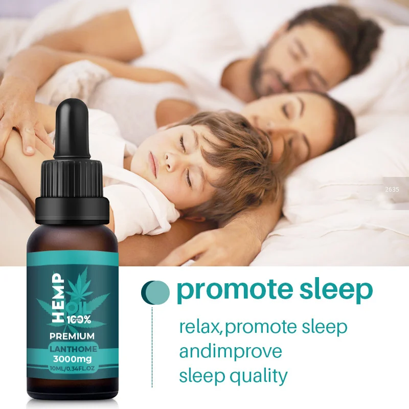 OEM Hemp Face Serum Organic Plant Essential Oils for Pain Relief Relaxation Pressure Sleep Better Improve Skin Hemp Oil